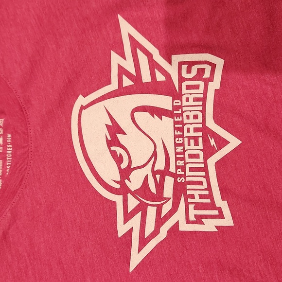 EUC 108 Stitches Springfield Thunderbirds Hockey Women's sz L tshirt - Picture 2 of 5